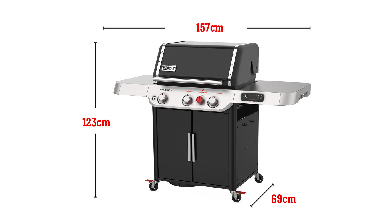 Weber genesis clearance dimensions