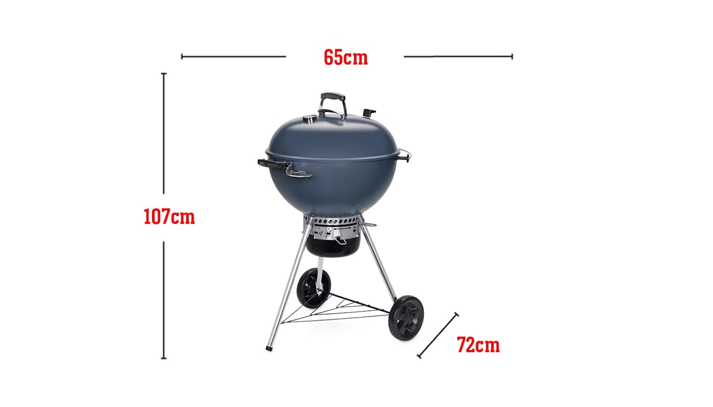 Barbecue charbon rond Weber Master-Touch GBS C-5750 57 cm Ocean Blue -  Barbecue & Co