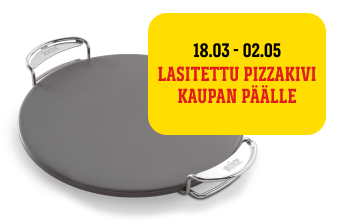 Lasitettu pizzakivi