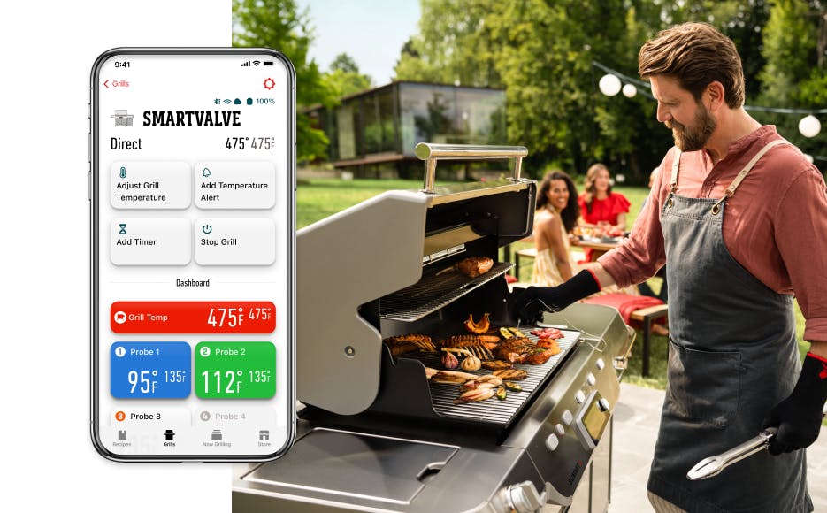  Das per Touchscreen oder Smartphone gesteuerte Grillerlebnis