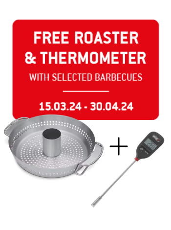 Free roaster and thermometer with selected barbecues