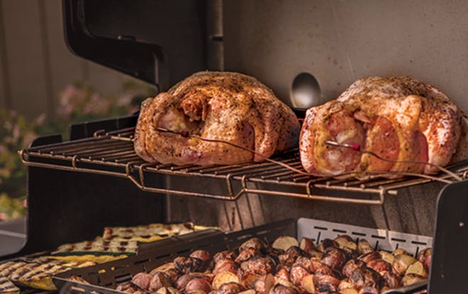Erweiterbarer oberer Grillrost