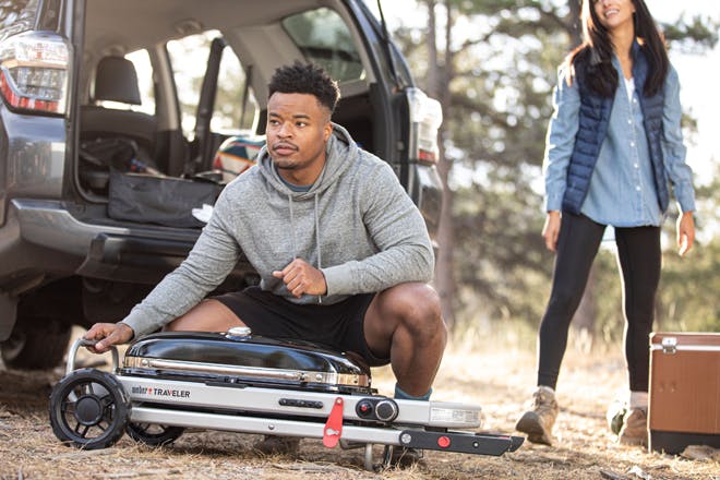 Weber Traveler portable gas grill