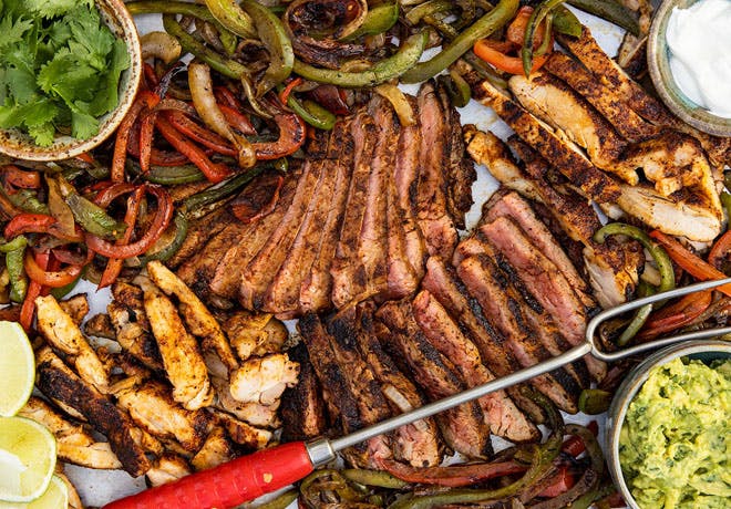 Chicken and Steak Fajitas
