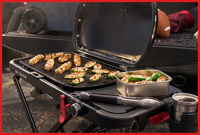 $50 OFF SELECT TRAVELER&reg; PORTABLE GAS GRILLS