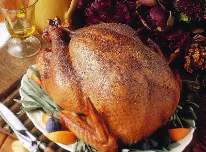 Sage, Orange, and Clove Rotisserie Turkey