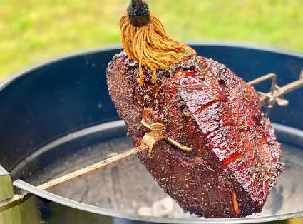 Herb-Rubbed Rotisserie Ham