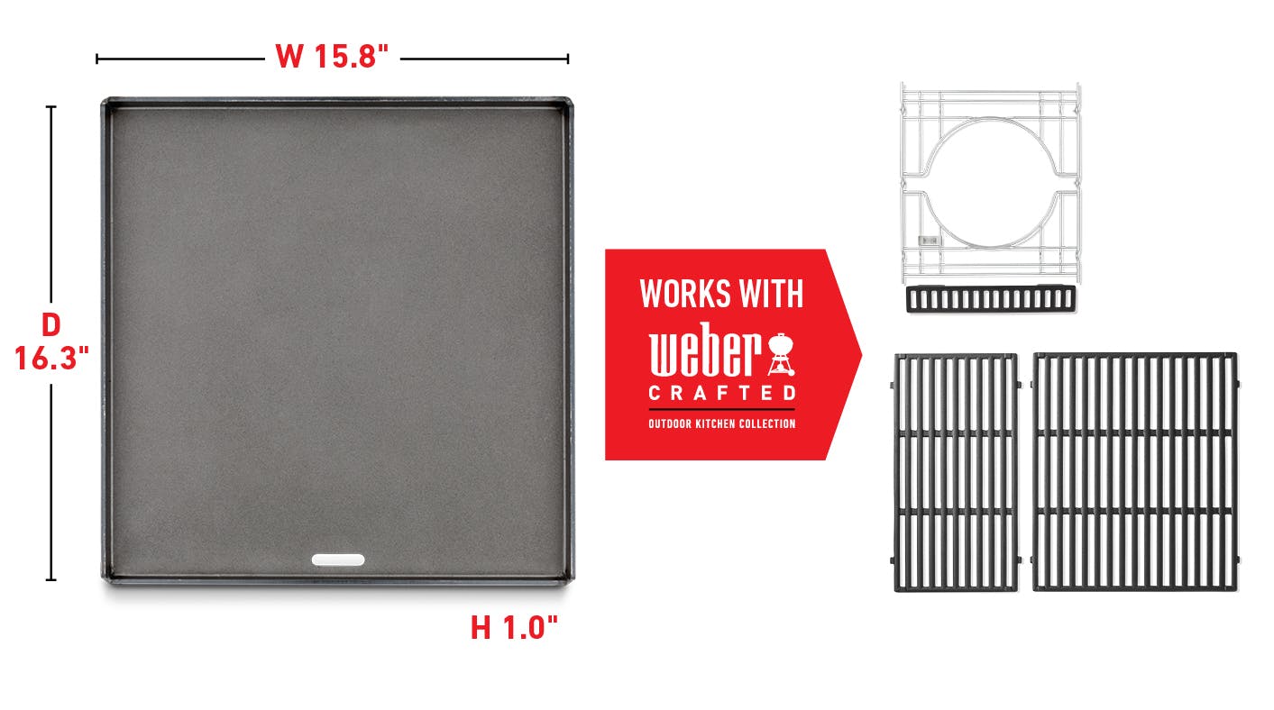 Works With Weber Crafted Frame Kit and Cooking Grates