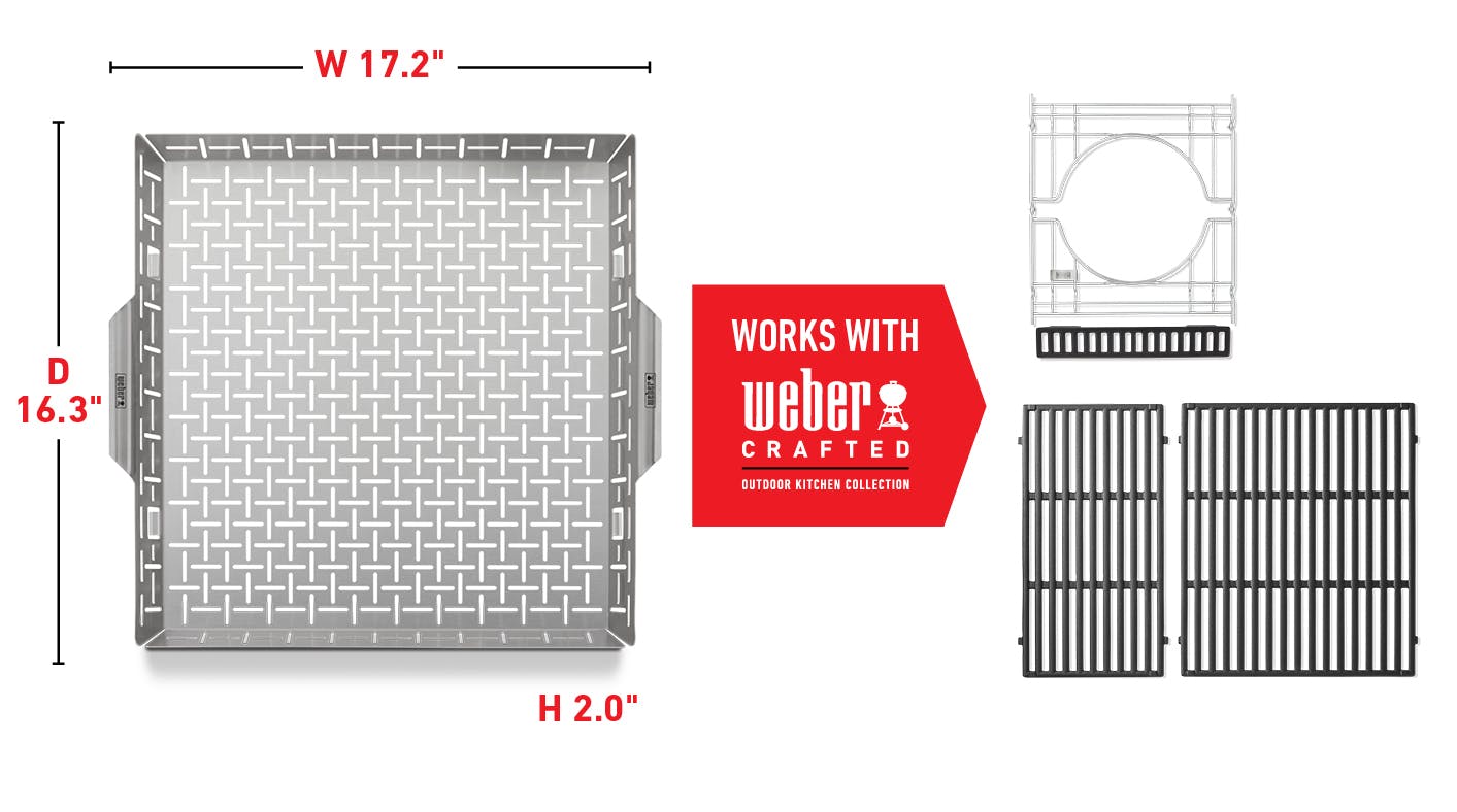 Works With Weber Crafted Frame Kit and Cooking Grates Works With Weber Crafted Frame Kit and Cooking Grates