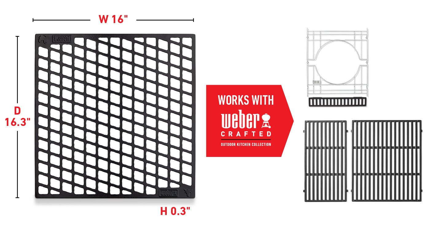 Works With Weber Crafted Frame Kit and Cooking Grates Works With Weber Crafted Frame Kit and Cooking Grates