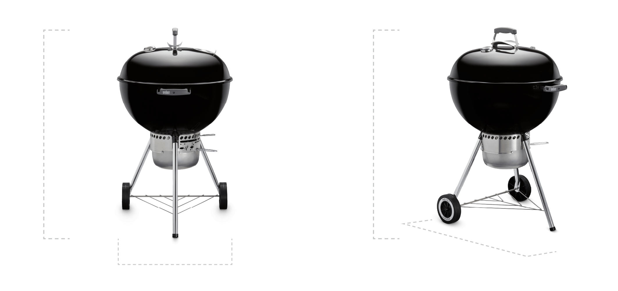 Fits 25 Burgers Measured with a Weber Burger Press, Total cooking area 787 square inches, Built-In Lid Thermometer