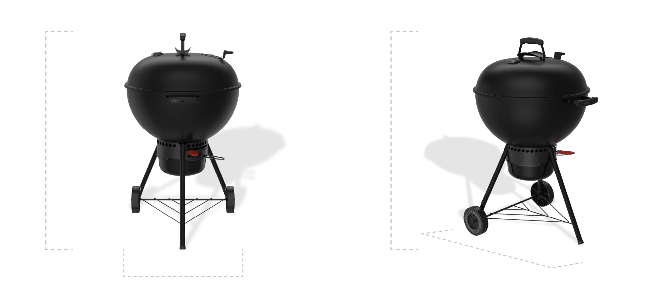 22&rdquo; Original Kettle&reg; Premium Stealth&reg; Edition Charcoal Grill