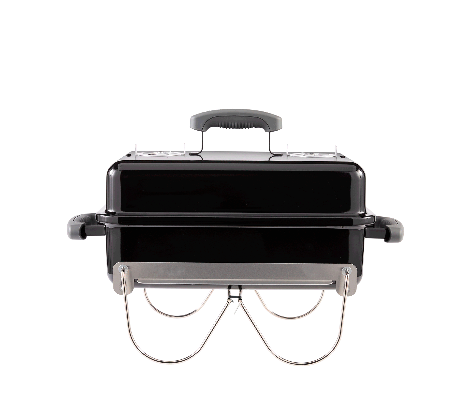 GIf showing the storage capacity of the Weber Go-Anywhere Charcoal grill GIf showing the storage capacity of the Weber Go-Anywhere Charcoal grill