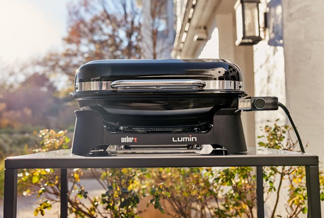 Weber® Grills® Lumin 26 Ice Blue Electric Tabletop Grill