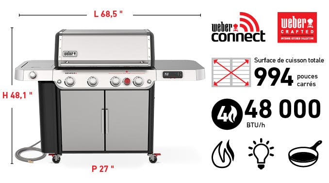 GENESIS SPX-435 Smart Gas Grill (Natural Gas)