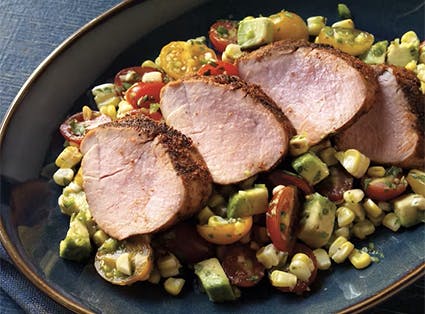 Pork Tenderloins with Creamy Corn