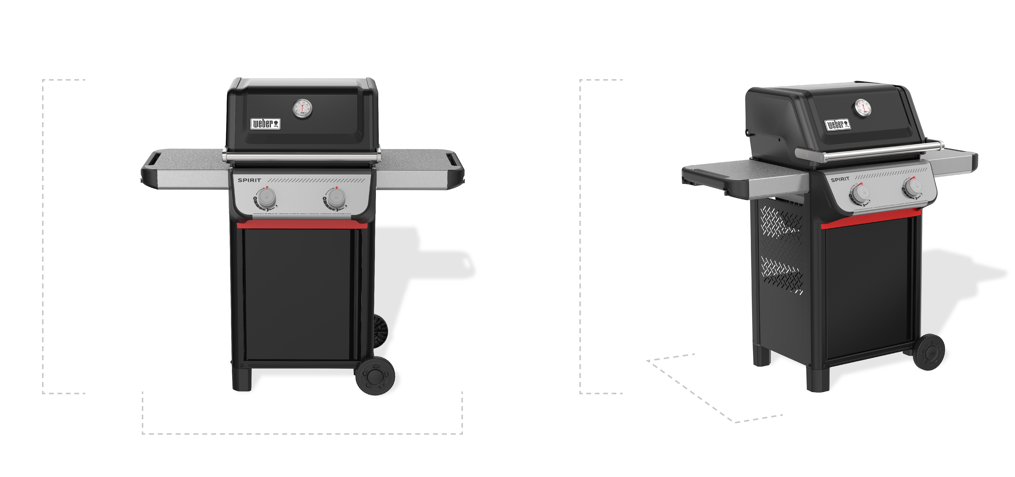 Weber Spirit E210 ツーバーナーコンロ サイドテーブル付き Weber Spirit II E-210 Black Propane Gas Grill with iGrill