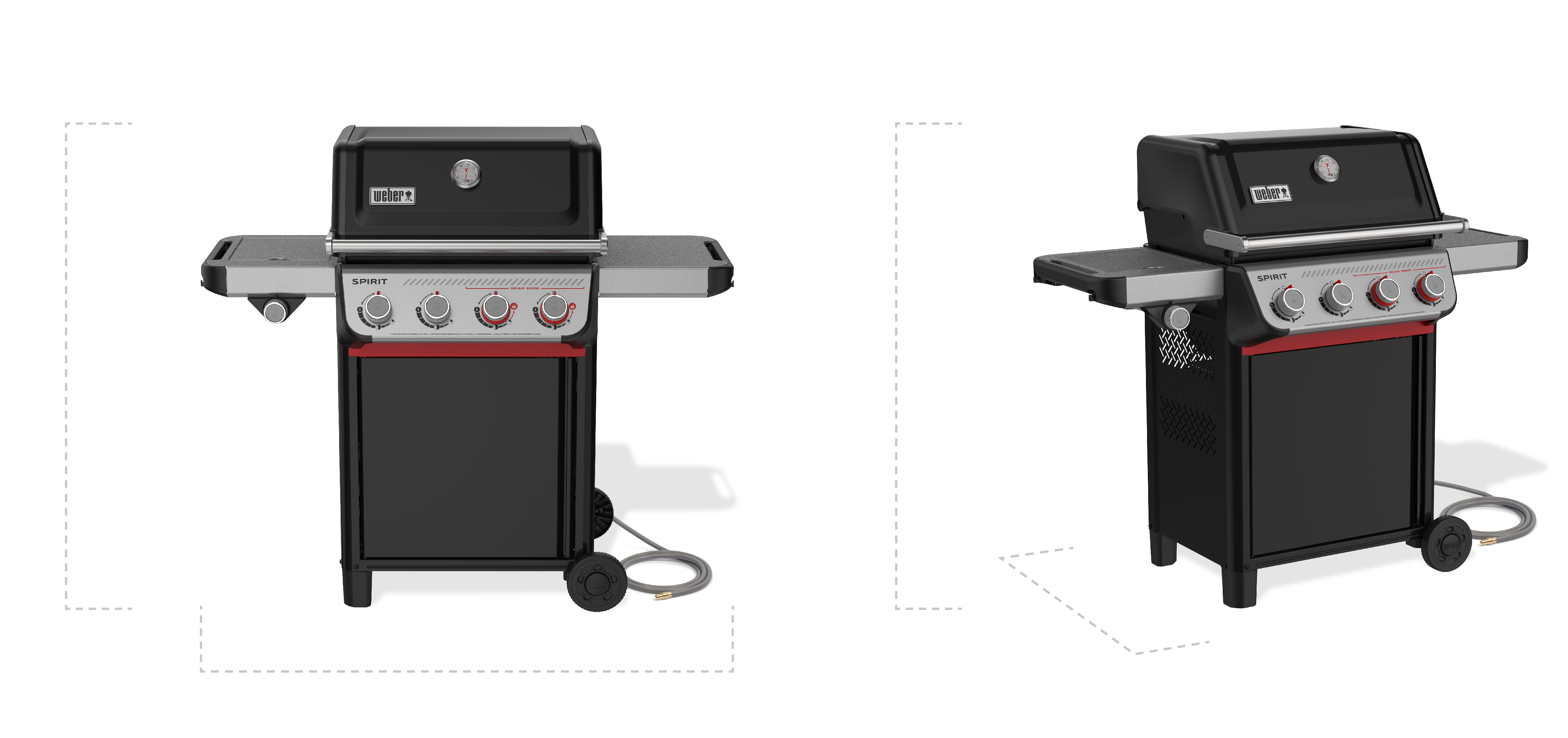 Spirit® E-435 Gas Grill | Natural Gas, Sear Zone & Side Burner