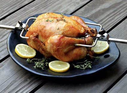 Buttermilk Brined Rotisserie Chicken 