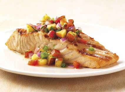 Salmon with Nectarine Salsa