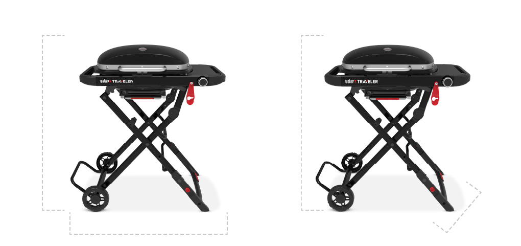 WEBER TRAVELER® COMPACT Portable Gas Grill