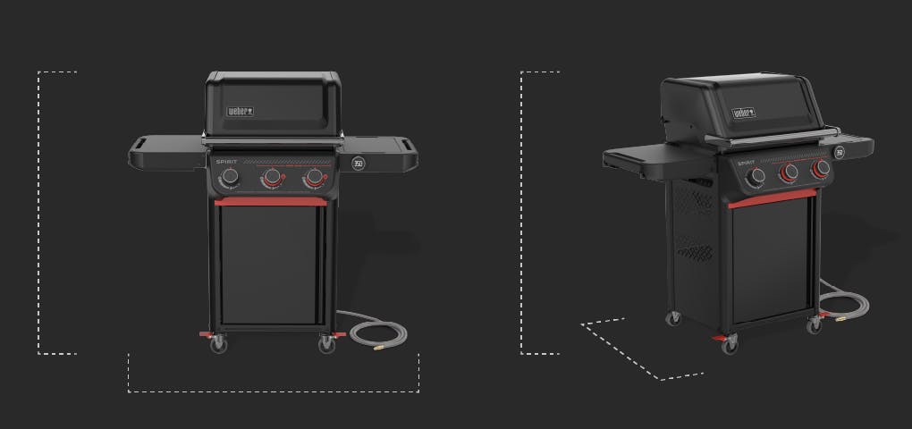 Specifications for the EP-325 LP stealth grill