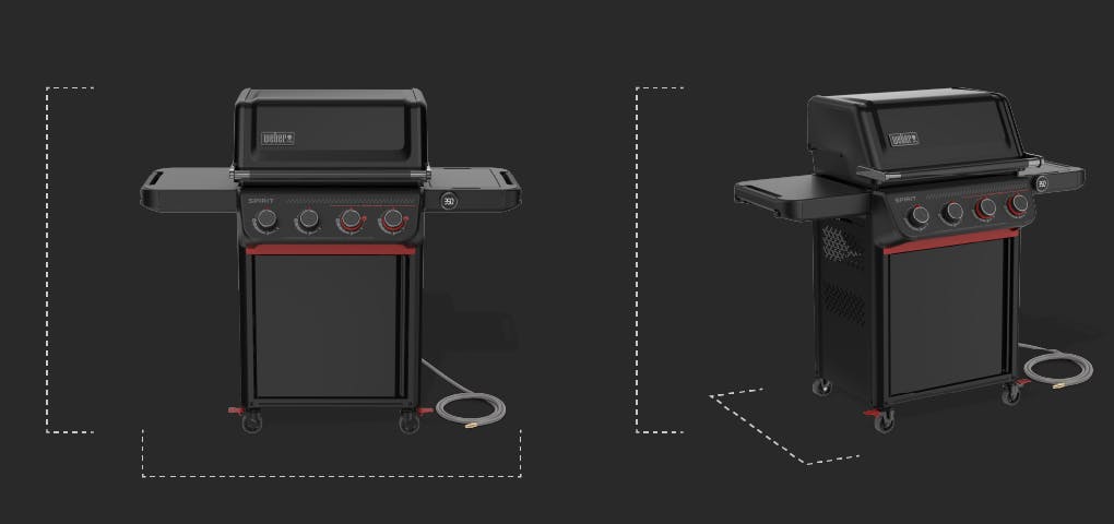 Specifications for the Spirit EP-425 LP grill